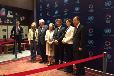 WHS: at screening of new Sean Penn film, Ban says movie industry can spotlight humanitarian work