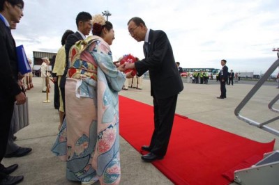 In Japan, Ban calls on G7 to back global goals, climate action, UN humanitarian response efforts