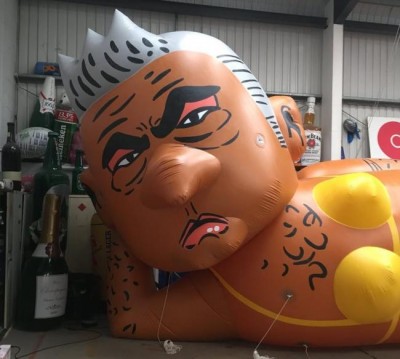 London to witness bikini clad giant balloon of Sadiq Khan fly over Parliament Square