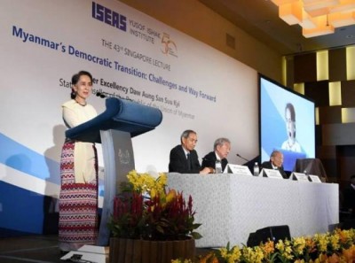 Suu Kyi says Myanmar right in jailing Reuters journalists; Rohingya crackdown could have been handled differently