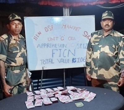 BSF nab Bangladeshi national with fake Indian currency notes of Rs 1.06 lakh in Meghalaya