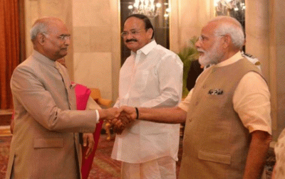 Indian PM Narendra Modi wishes President Kovind as he turns 74
