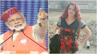 Pakistani singer threatens PM Narendra Modi by wearing suicide vest, Indian netizens fume