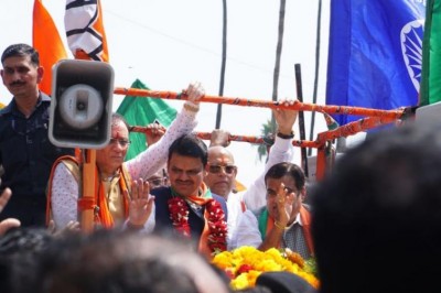 Maharashtra CM Devendra Fadnavis files nomination from South West Nagpur