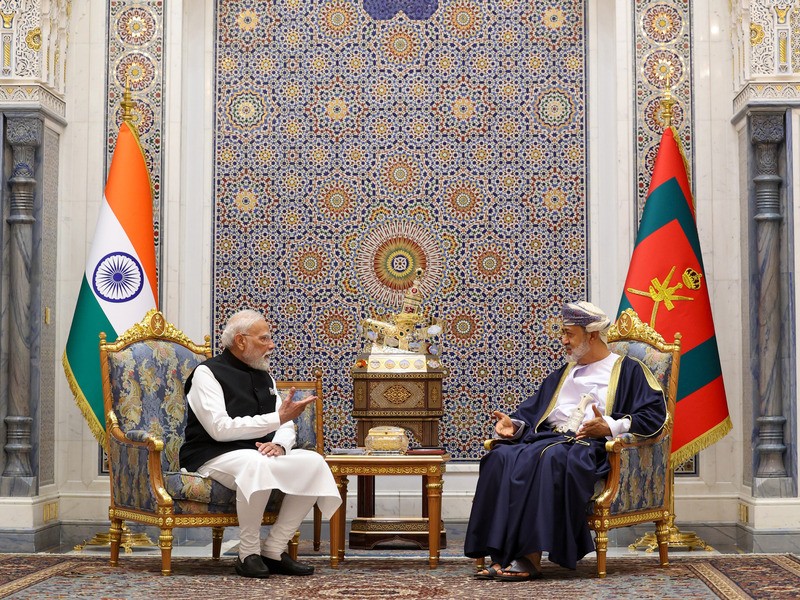 In Images: PM Modi meets Oman’s Sultan in Muscat