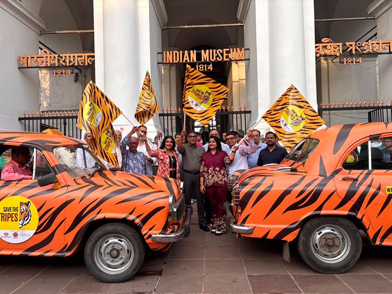 In Images: Tiger Taxis Flagged Off in Kolkata on the eve of International Tiger Day