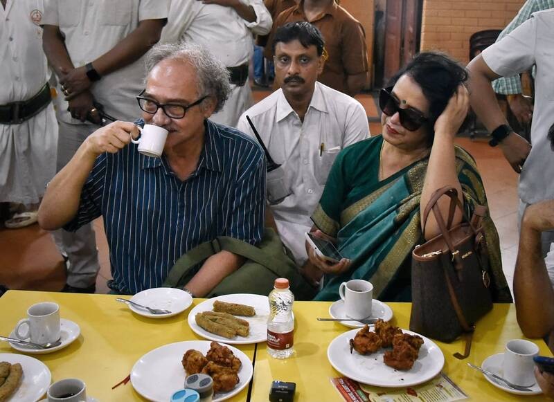 In Images: Taslima Nasrin visits Kolkata's Coffee House