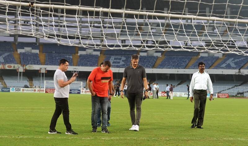 In Images: Brazil football delegation inspects Salt Lake Stadium in Kolkata
