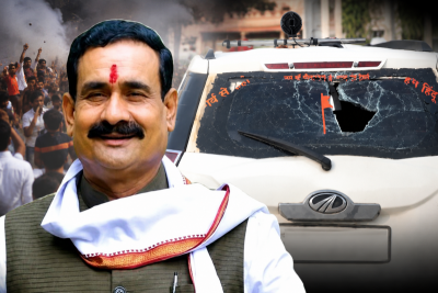 'Highway blocked, stones pelted, cops injured': BJP faces open revolt in Madhya Pradesh over Narottam Mishra ticket snub
