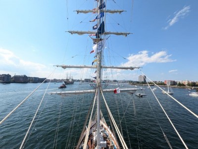 Indian Navy’s INS Sudarshini reaches Boston, flies tricolour high at historic sail festival