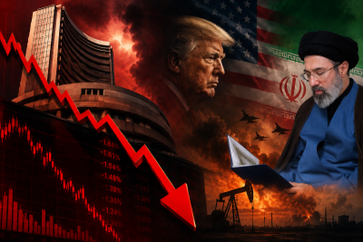 Trump's Strait of Hormuz move triggers market mayhem, Sensex crashes over 500 points