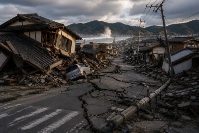 Powerful 7.1 earthquake rocks Japan, triggers Tsunami warning, buildings collapse near epicentre