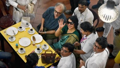 In Images: Taslima Nasrin visits Kolkata's Coffee House