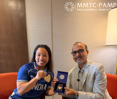 What's special about MMTC-PAMP's 'Virasat' gold coin? Mirabai Chanu unveils it