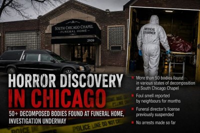Horror at Chicago funeral home: Over 50 decomposed bodies discovered
