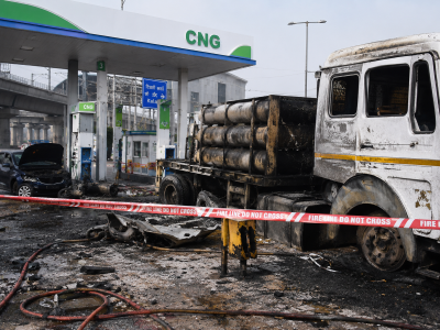 CNG cylinder explodes at Delhi fuel station, 3 workers killed, 3 injured