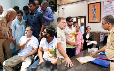 Delhi Police register FIR in pellet gun case after Rahul Gandhi's sit-in: Sources
