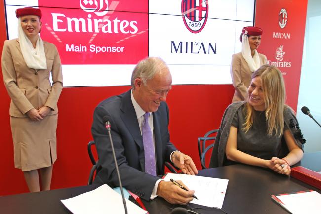 Emirates, AC Milan score new sponsorship deal