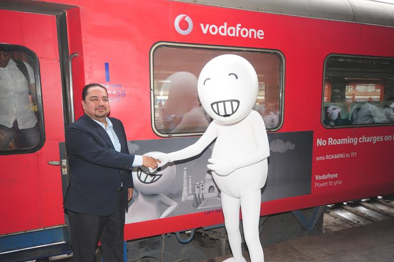 Vodafone unveils a branded Shatabdi Express