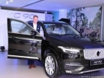 Volvo Car unveils its flagship model XC90 in its new showroom in Surat