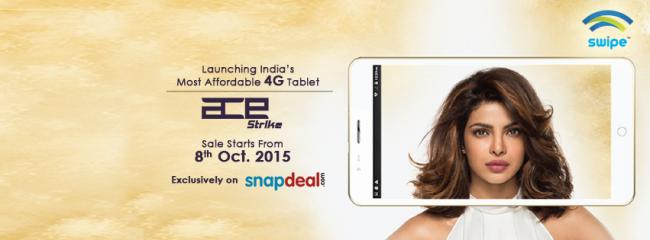 Swipe unveils India's first economical 4G tablet 
