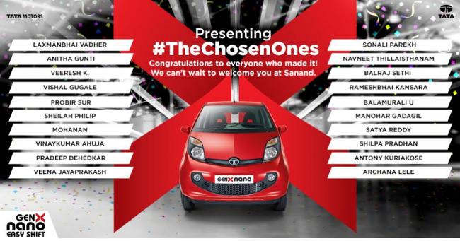 Tata Motors announces top 20 lucky winners of 'The Chosen Ones' campaign