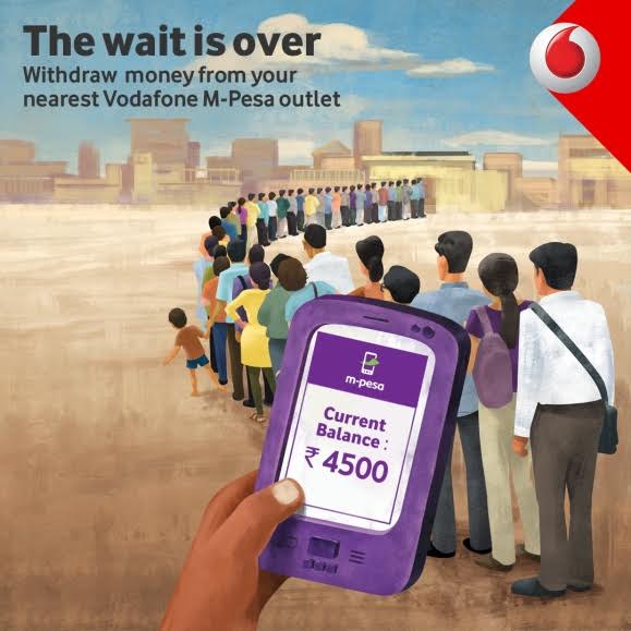 Withdraw cash from over 120,000 outlets across the country with Vodafone M-Pesa