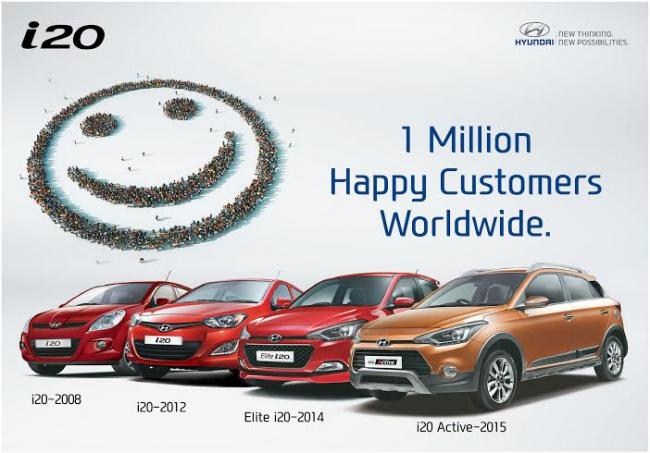 Hyundai Motor India Surpasses 1 Million Unit Sales of i20 Models