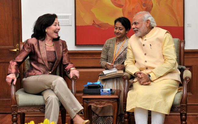 Global CEO of Oracle Safra Catz meets PM Modi