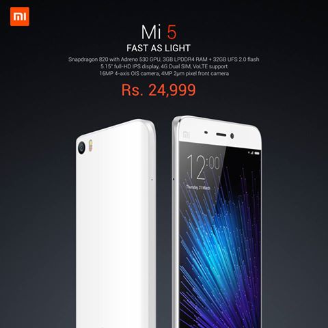 Xiaomi unveils Mi 5 in India
