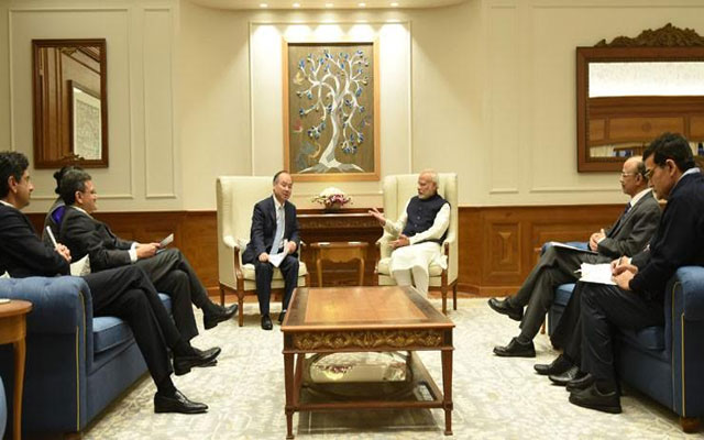 Soft Bank CEO meets Narendra Modi