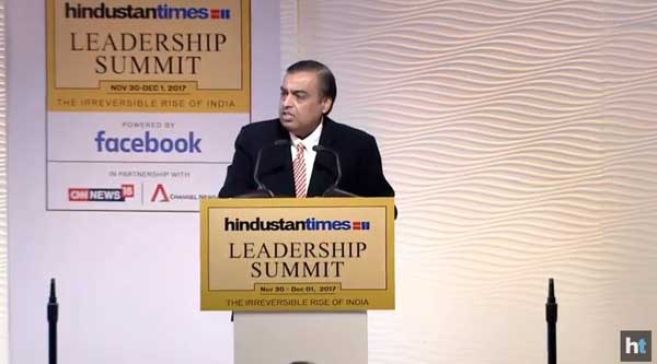 RIL CMD Mukesh Ambani urges foreign investors to invest in India and be part of the country's rise
