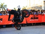 KTM organises a spectacular Stunt show in Kolkata