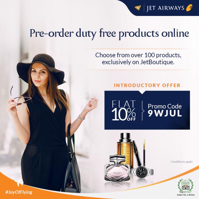 Jet Airways in-flight shopping facility 'JetBoutique' goes online