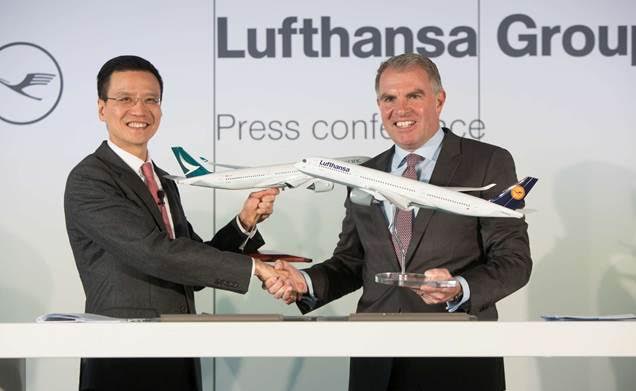 Cathay Pacific, Lufthansa Group sign co-operation agreement