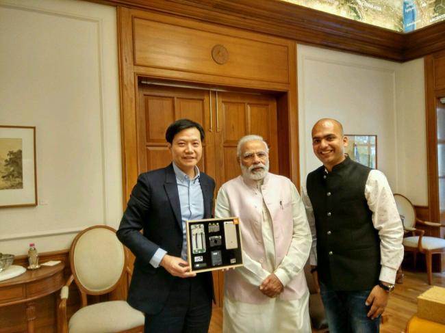 Xiaomi's founder and CEO Lei Jun meets PM Modi