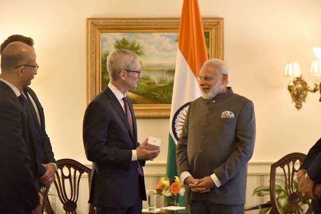 Apple CEO meets PM Narendra Modi