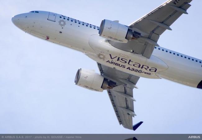 Vistara receives its first A320neo
