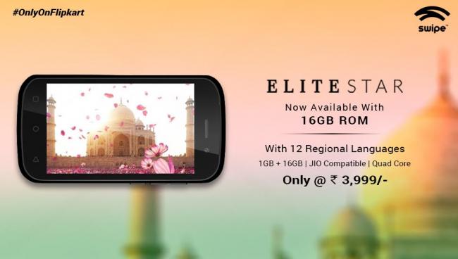 Swipe launches ELITE Star with enhanced memory and Indus OS 