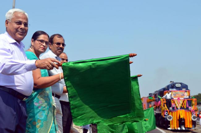 Trial run of first container train service between India and Bangladesh flagged off