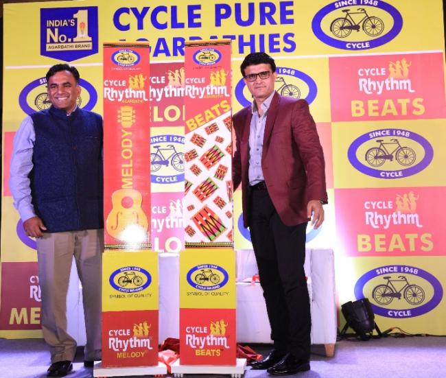 Cycle Pure Agarbathies launches Rhythm Melody and Rhythm Beats with Sourav Ganguly