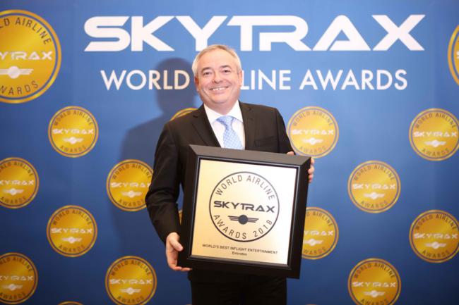 Emirates wins 14th consecutive Worldâ€™s Best Inflight Entertainment award at Skytrax World Airline Awards 2018
