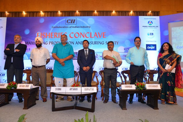 Bengal is firmly on course to meet its fish production target of 18.5 lakh tonnes this year, says Fisheries Minister Chandra Nath Sinha at first-ever CII Fisheries Conclave