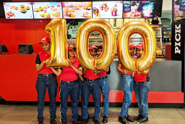 KFC enters 100th city in India