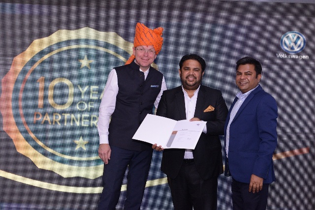 Volkswagen celebrates its 10th year of Association with Tanya Cars Private Ltd. in Jaipur
