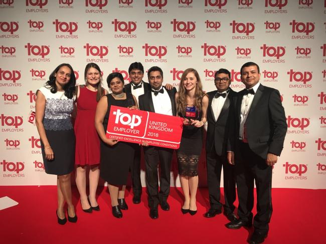 TCS wins global Top Employer award for the third consecutive year 
