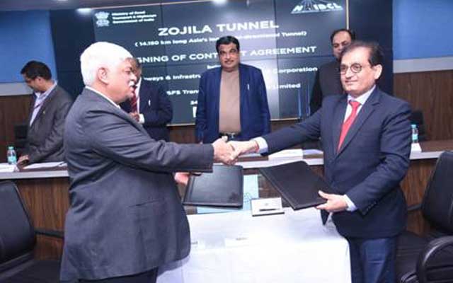 MORTH and IL&FS sign MoU for construction of all weather Zojila tunnel in J&K