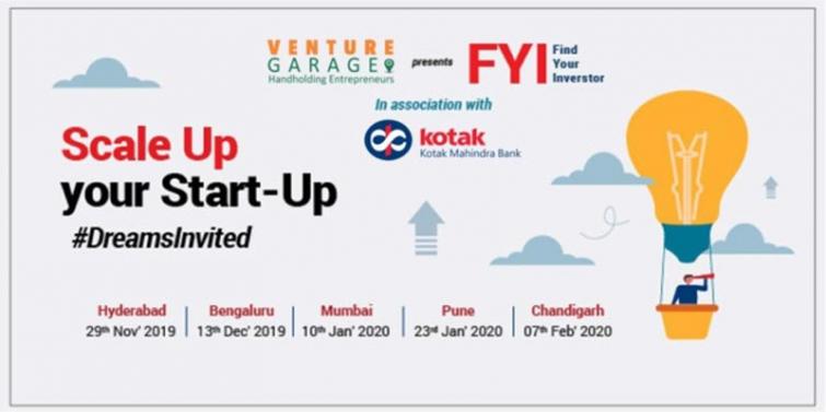 Venture Garage announces Kotak supported FY2019-20 edition of Find Your Investor programme