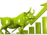 Sensex up by 108 pts
