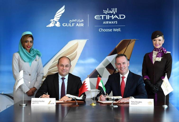 Etihad Airways, Gulf Air sign codeshare agreement